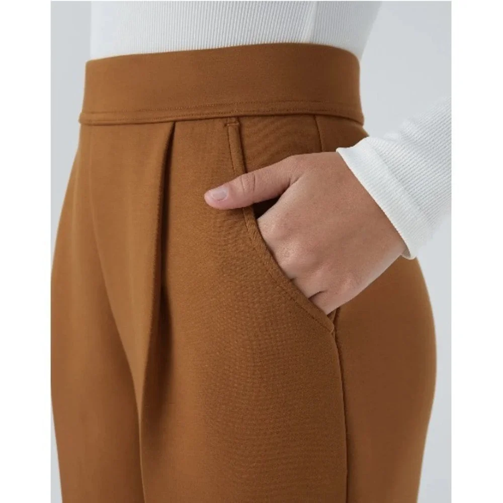Halara Flex High Waisted Pocket Tapered Work Pants Size Small Glazed Ginger Rust - Picture 4 of 11